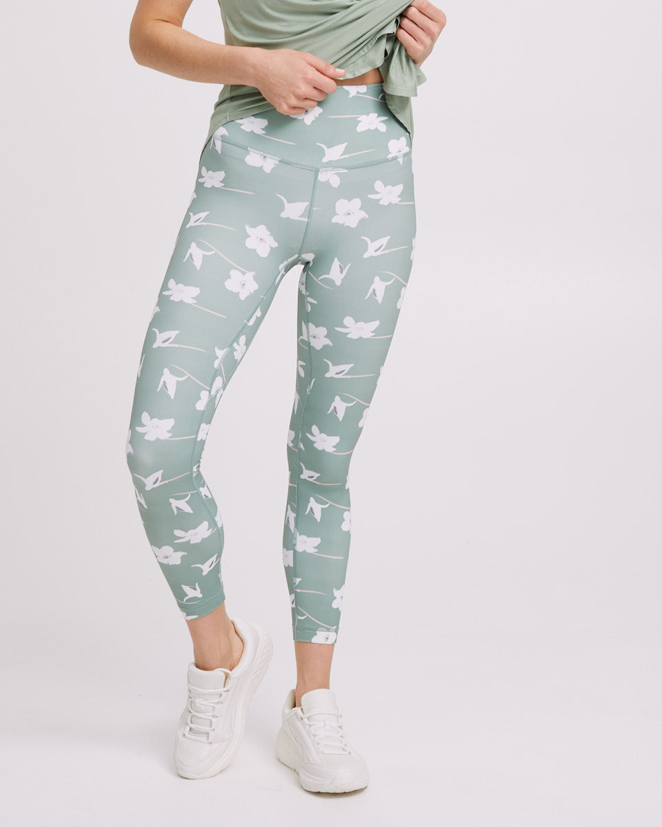 Postpartum Activewear Leggings - Khaki - Peachymama Australia 4