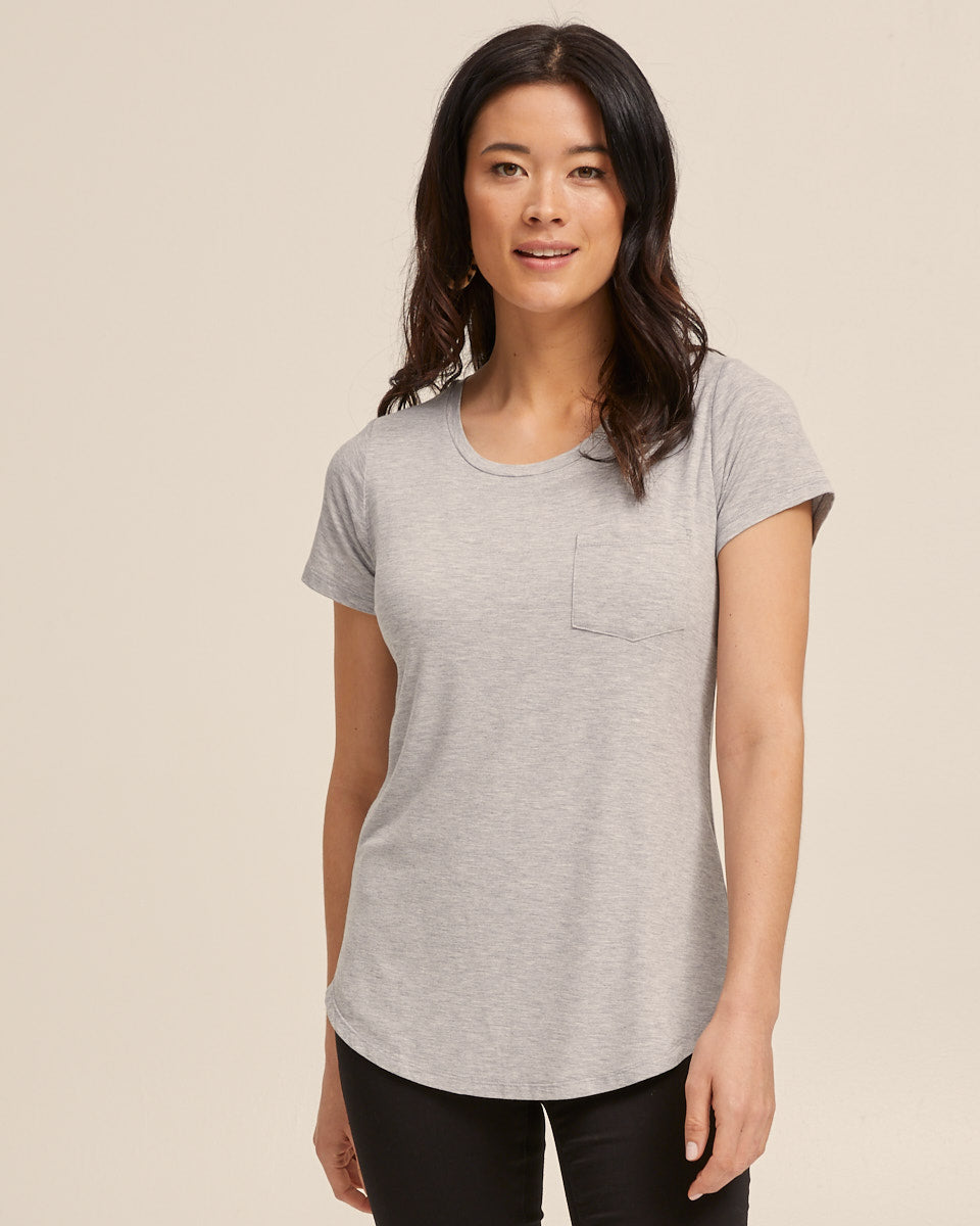 Grey nursing tank top by Peachymama 2