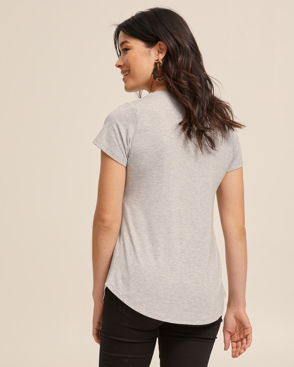 Grey nursing tank top by Peachymama 3