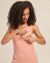 Bamboo Nursing Tank in Coral Stripe - Peachymama - 2