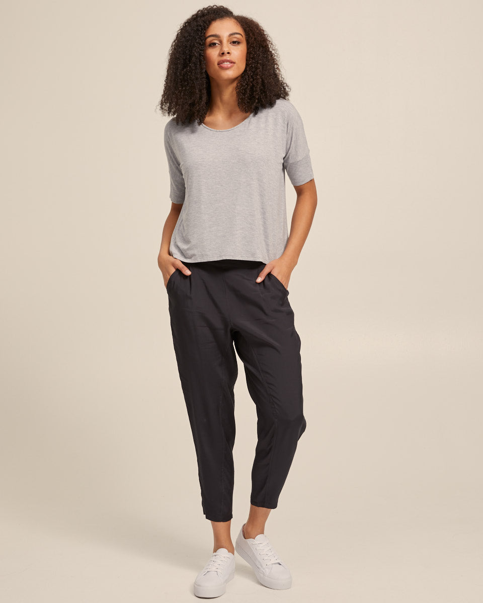 Smart Postpartum Pants - Washed Black - Peachymama - 5