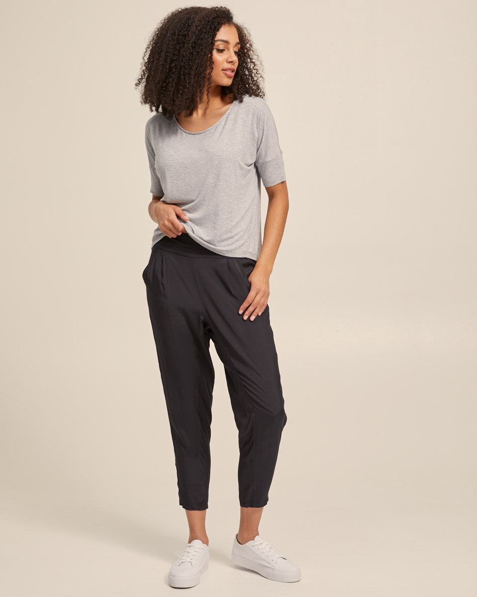 Smart Postpartum Pants - Washed Black - Peachymama - 4