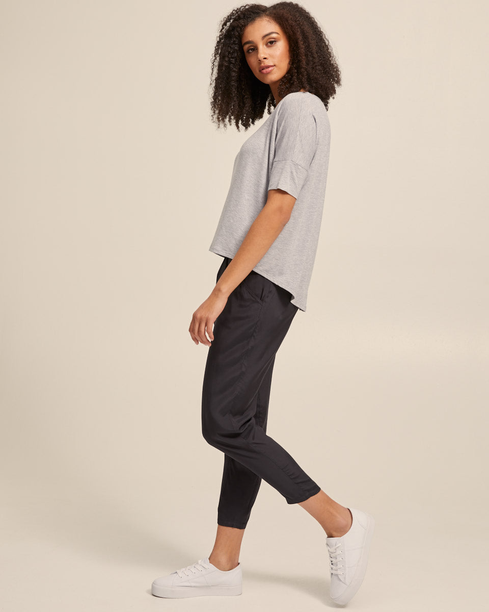 Smart Postpartum Pants - Washed Black - Peachymama - 3
