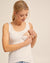 Cool White Bamboo Nursing Tank - Peachymama