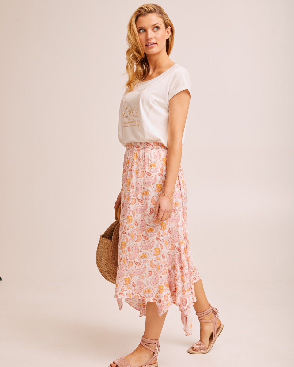 Ruffle Postpartum Skirt - Paisley by Peachymama Australia 5
