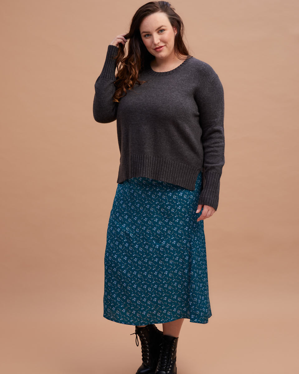 Postpartum Midi Skirt - Evergreen - Peachymama