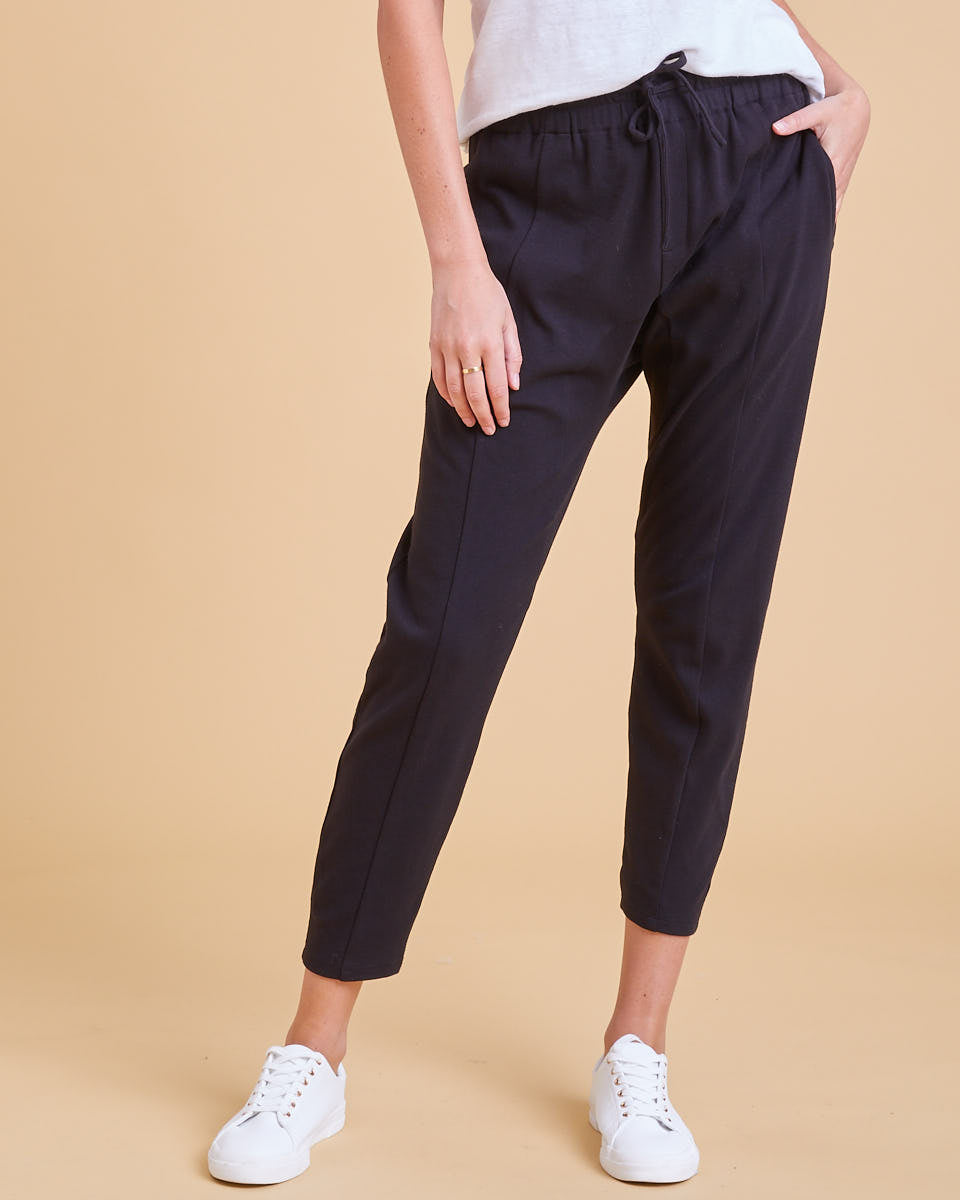 Relaxed Postpartum Pants - Black - Peachymama