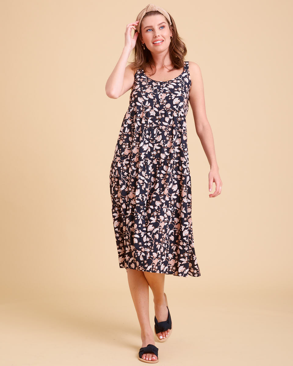 Summer Days Nursing Dress - Indy Print - Peachymama