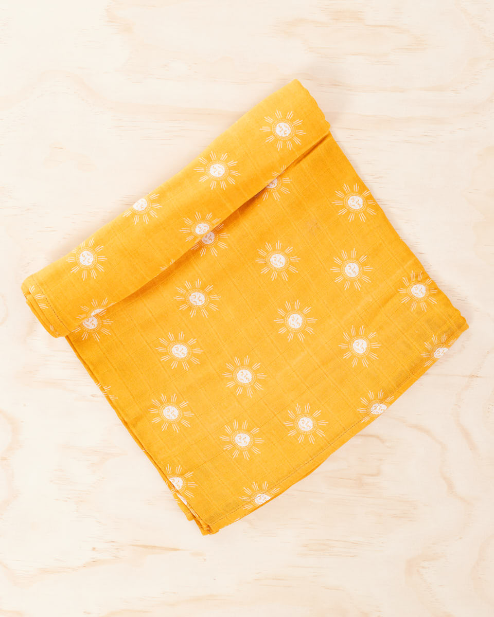 Organic Cotton / Bamboo Swaddle - Sonny - Peachymama