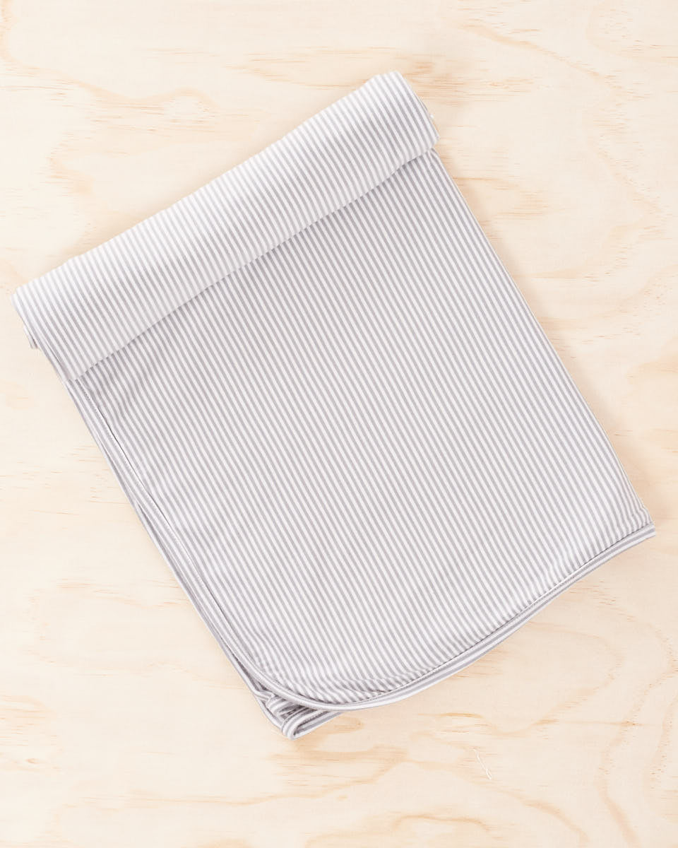 Bamboo Baby Wrap - Grey Stripe - Peachymama