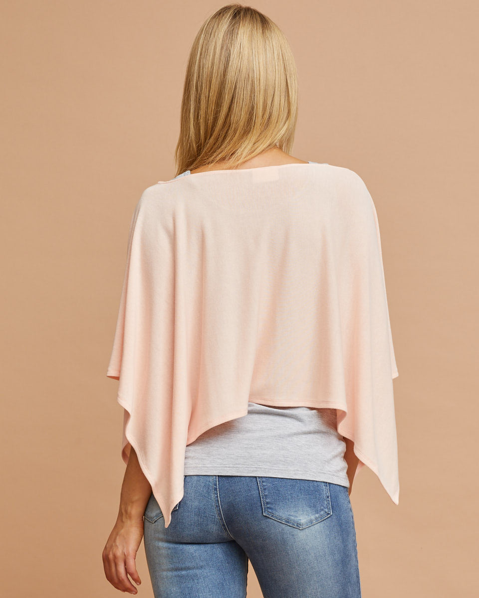 Knit Breastfeeding Cover - Peach - Peachymama