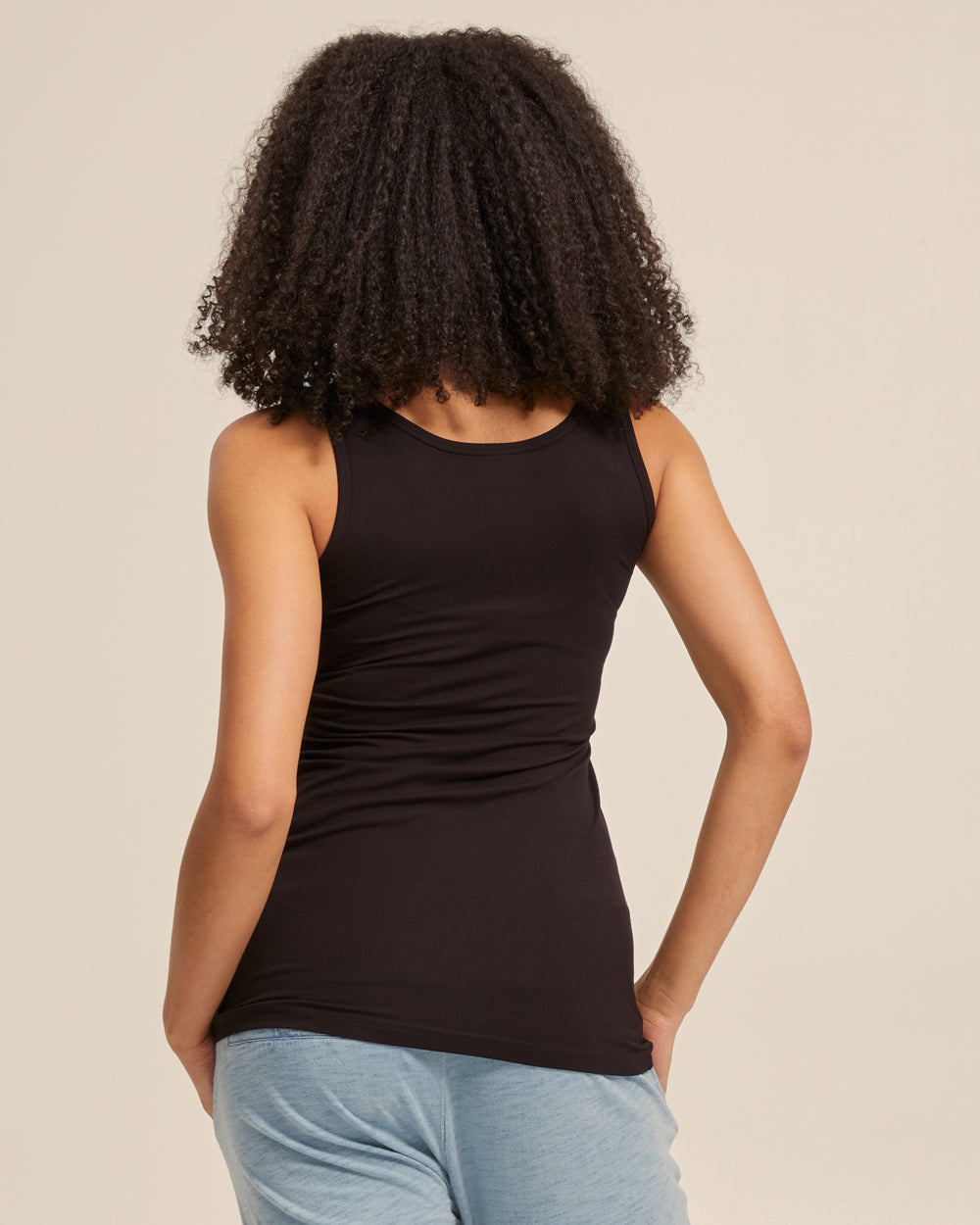 Black Bamboo Nursing Tank - Peachymama